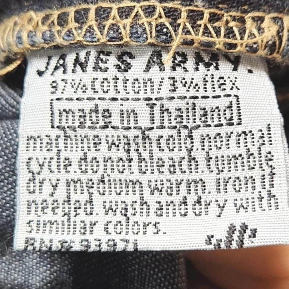 Y2K Vintage Janes Army Jeans Seam Detail Patch Pocket Zipper Leg Flare Bootcut